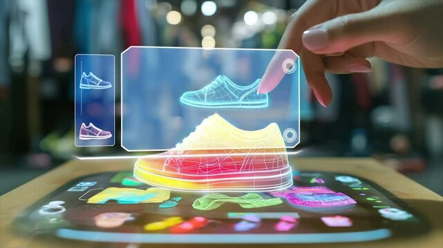 Virtual shoe try-on using augmented reality technology