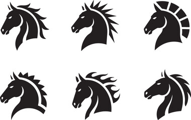 Majestic Howling Wolf Silhouette Icons Night Sky, Moon, Stars, Nature Pack