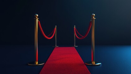 Red carpet entrance, awards ceremony background