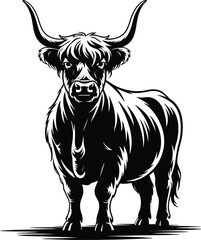 Title: Vector black silhouette of a animals on a white background.