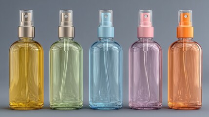Colorful Spray Bottles for Essentials and Personal Care Products