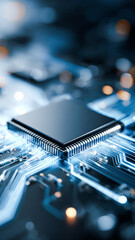 Concept of human and AI Artificial intelligence cooperation and coexisting while increasing productivity in corporate environment. Power of AI and cloud data centers.