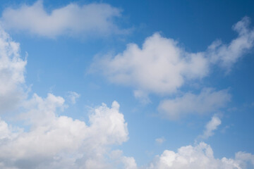 Tranquil clouds with blue sky