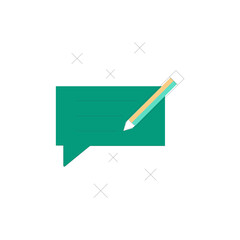 Modern blog icon design with clean lines and simple shapes