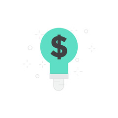 Conceptual business idea lightbulb innovation symbol for startup growth and creativity