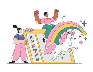 Creative Team with Design Digital Tools