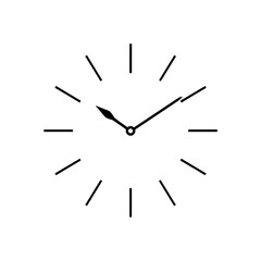 Pure Minimalism: Simple Tick Mark Clock Face