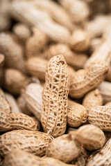 Freshly harvested and sun-dried peanuts