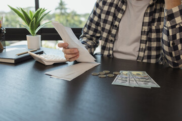 he was stressed because many monthly bills were coming but his total income was not enough to cover...