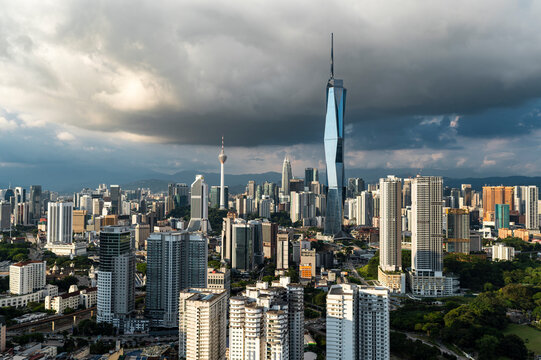 Kuala Lumpur skyline with Merdeka 118 tower