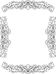 frame with floral ornament