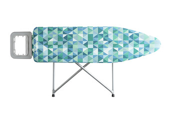 Geometric Teal and Blue Ironing Board Cover Stylish and Functional Design for Effortless Ironing