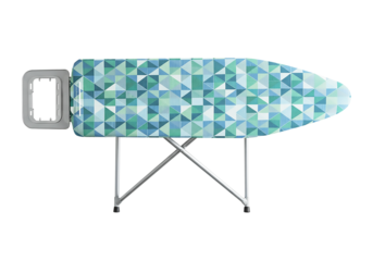Geometric Teal and Blue Ironing Board Cover Stylish and Functional Design for Effortless Ironing