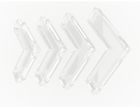 Flechas de cristal transparentes png
