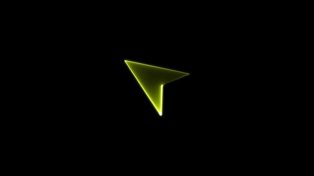 Mouse Click, Computer Mouse Animated symbol of arrow cursor.An animated icon showing a mouse click or arrow cursor interaction. Perfect for tutorials, demos, websites, apps,