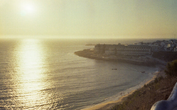 Analog landscape of Ericeira beach, Portugal