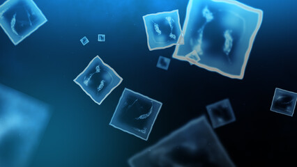Animated Sodium Chlorine Crystals at the Microscopic Level