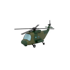 Fototapeta premium 3D military helicopter 