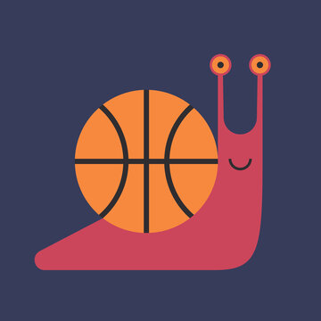 Basketball snail
