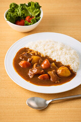 日本の家庭的なカレーライス　Japanese homemade curry rice