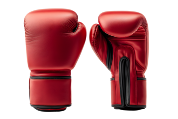 Boxing gloves on transparent background PNG file