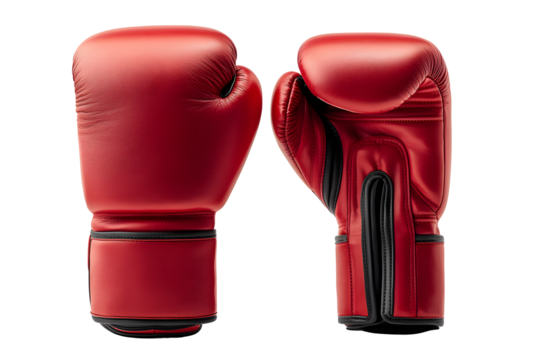 Boxing gloves on transparent background PNG file