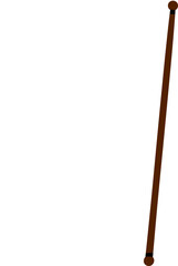 Minimalist Bent Corner White Flag