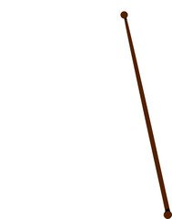 Wavy Edge Minimalist White Flag