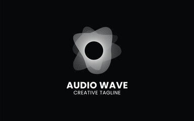 Pulse, music, and equalizer audio logo template for your business