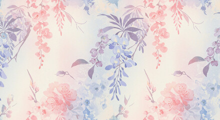 Watercolor Floral Pattern 