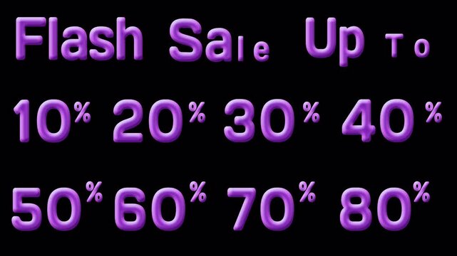 Flash Sale Animation package with bubble effect . Suitable for product promotion needs