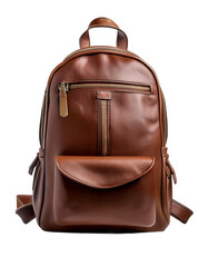 Brown Leather Backpack