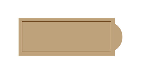 a Brown, Beige, Solid color blank label, or a simple banner