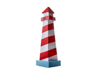 Striped Paper Lighthouse