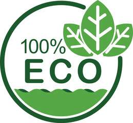 eco friendly icon. Ecological food coupon. Organic natural food label, bio, vegan, green, icon, logo, badge, sticker, emblem, symbol, line, flat vector, isolated illustration.