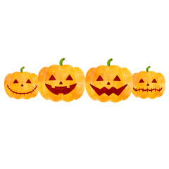 ハロウィンのかぼちゃのイラスト