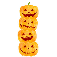 ハロウィンのかぼちゃのイラスト