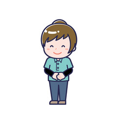 児童支援員／ななめ／女性 01