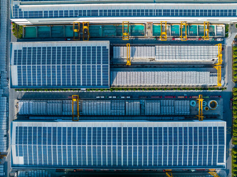  Symmetrical Factory Buildings