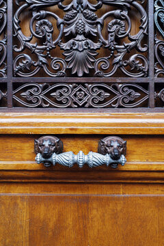 parisian door close-up
