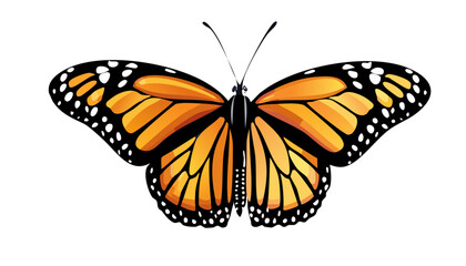 Fototapeta premium Elegant Butterfly Silhouette Vector Set — Decorative Insect Icons with Wings Spread in Black Minimal Style for Nature, Beauty, and Decorative Design Themes