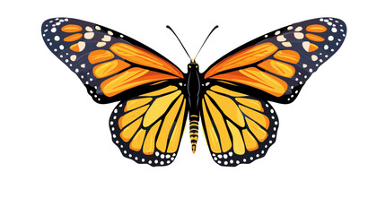 Fototapeta premium Elegant Butterfly Silhouette Vector Set — Decorative Insect Icons with Wings Spread in Black Minimal Style for Nature, Beauty, and Decorative Design Themes