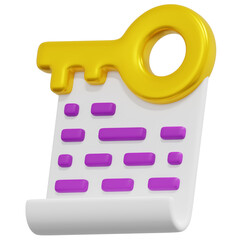 3D Keyword Report Icon