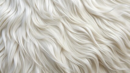 Obraz premium white fur texture