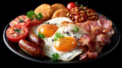 A Large And Filling Traditional English Breakfast