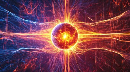 Fototapeta premium fiery explosion with alpha channel