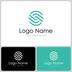 vector logo icon S technology. logo templates