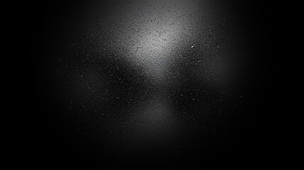 Dark and Mysterious Foggy Window with Raindrops on Surface