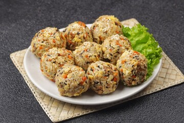 Korean rice balls or Jumeokbap (주먹밥) are a quick and easy snack or lunch made with leftover rice and various fillings that are shaped into a ball