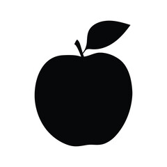 Apple Silhouette Vector Illustration